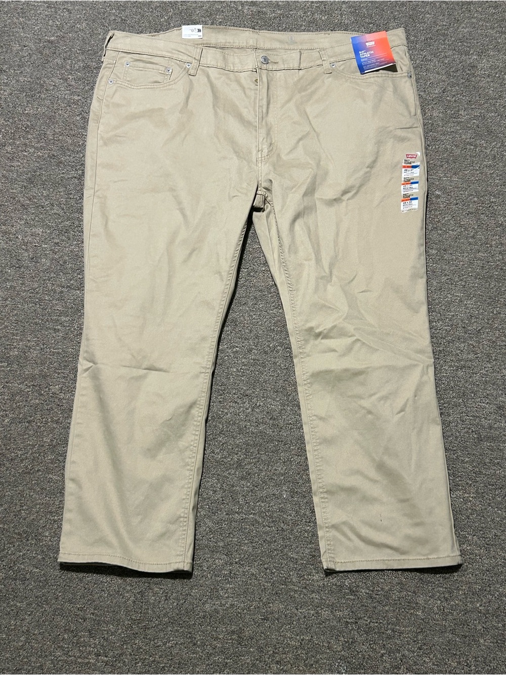 Levi’s 541 Athletic Taper Pants Mens 48x30 Khaki Stretch All Seasons Tech NWT